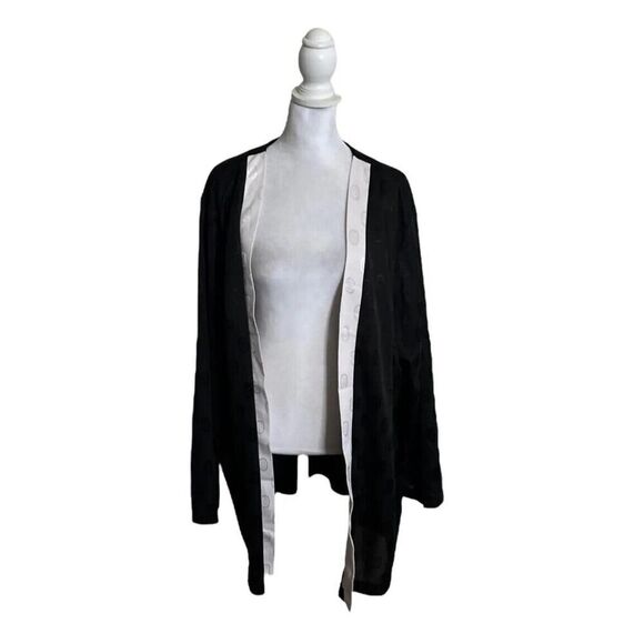 Vintage Unbranded Women’s Patterned PJ Set Cozy Black White US 24W - Picture 12 of 14